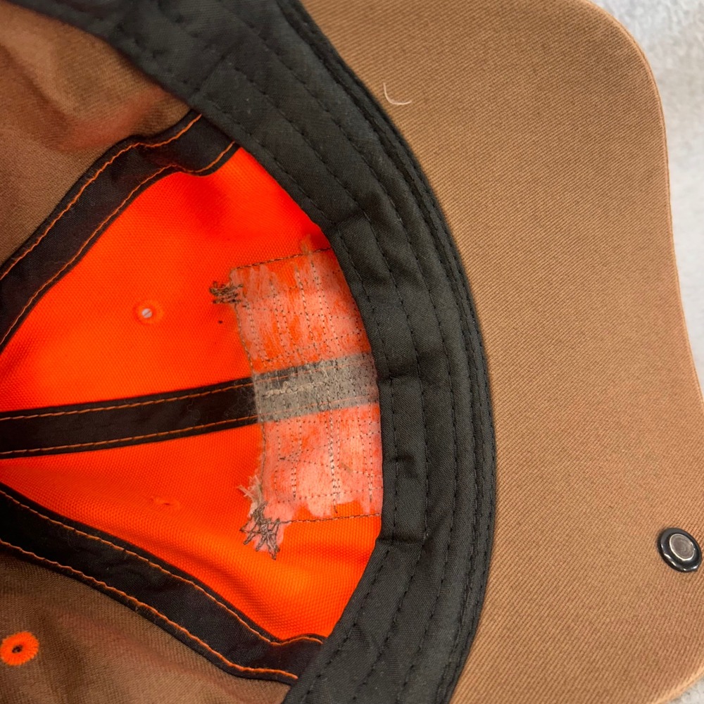 Rooster Rush South Dakota Mens Orange Brown EASW Hunting Hat Pheasant Patch OSFM - Picture 7 of 11